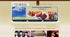 Desktop Screenshot of dinosfamilyrestaurant.net