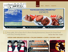 Tablet Screenshot of dinosfamilyrestaurant.net